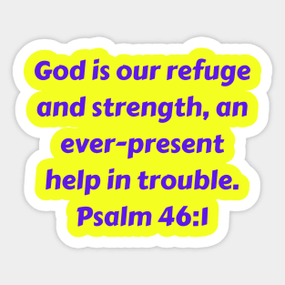 Bible Verse Psalm 46:1 Sticker